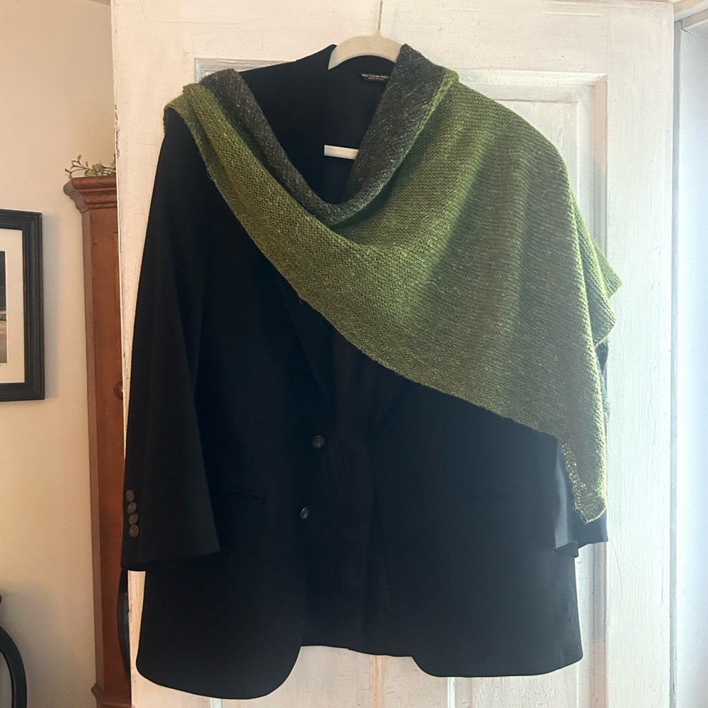 Hand made knit shawl